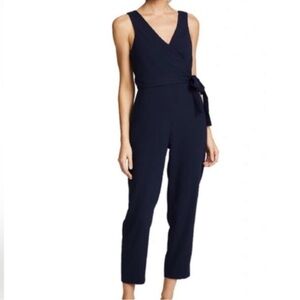 CLUB MONACO Navy Blue Sleeveless Jumpsuit